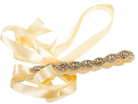 LIFKOME Hochzeitsgürtel Für Hochzeitskleid Robengürtel Damen Hüftkette Diamant-kleidergürtel Hochzeitskleid Band Strassgürtel Für Die Hochzeit Rock Mit Goldenen Pailletten Schmuck Weberei