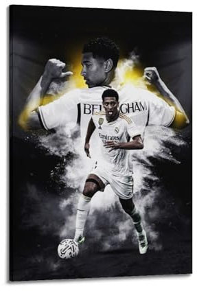 WAWYY Jude Bellingham Poster auf Leinwand, Wandkunst, Bild, Drucke, hängende Foto-Idee, Dekoration, Heimkunstwerke, 40 x 60 cm