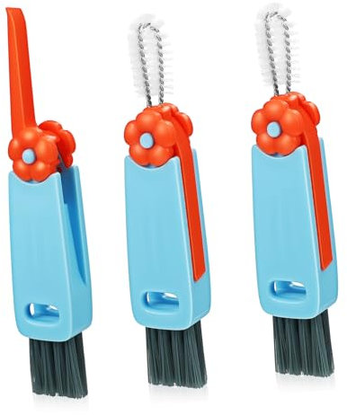 Zerodeko 3pcs Descaling Brush Multi-function Lid Brush Straw Cleaner for Bottle Cleaner Cup Lid Cleaning