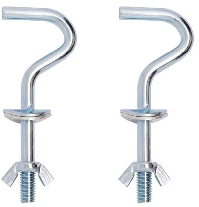 Pernos de gancho para hamaca, ganchos de metal resistentes para sillas de columpio, accesorios para interiores y exteriores, jardín, patio, paquete de 2