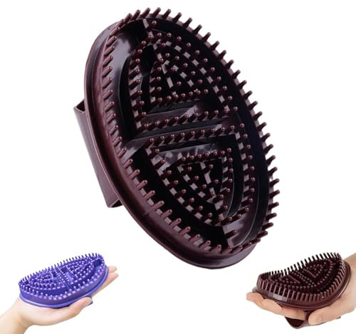Meridian-Bürste, Massagebürste, Hand-Meridian-Bürsten, Massagegerät, Körper-Silikon-Kopfmassagegerät, Kopfhaut, Ganzkörper-Massagebürsten, geeignet für den täglichen Gebrauch zu Hause und Bad, Spa