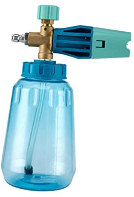 HIAKDOFT Bláster de Alta Presión Ajustable para Lavado de con Conector y Botella para Riego y Limpieza de Vehículos Diseño Flexible y Instalación