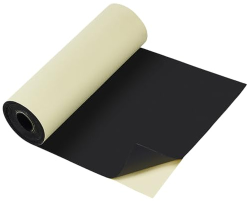 BENECREAT Selbstklebende EVA Schaumstoffrolle, 300x30cm, 2mm Dick Schwarz | Schaumstoffband, Eva Schaumstoffmatte für Möbeln Stopfen Kostüme DIY Handwerksprojekt Scrapbooking Weihnachten