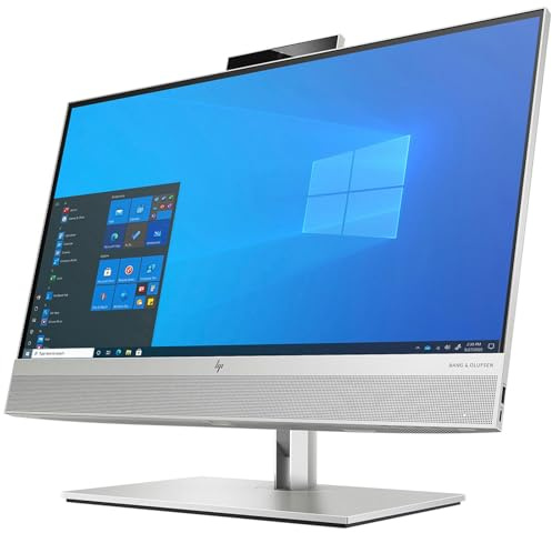 HP All in One Desktop-PC EliteOne 800 G6, Bildschirm 23,8 Zoll Full HD, Prozessor i5 – 10400, RAM 16 GB, SSD 256 GB NVMe, Webcam, Win 11 Pro (generalüberholt)