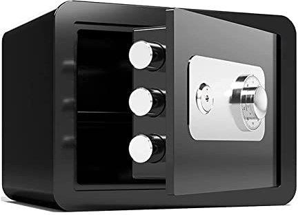 Water Safes Steel Combinatkey Lock Safe, Feuer- und Diebstahlsicherungsschrank/Schwarz/30 38 x 30 cm