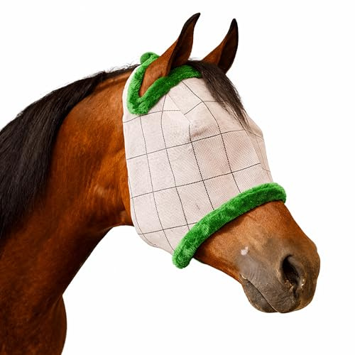 Farnam SuperMask II Horse Fly Mask Without Ears, XL Size, Color May Vary