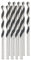 AGT HSS Holzbohrer-Sets: Bohrer-Set für Holz, 4 mm, 10 Stück (Werkzeug)