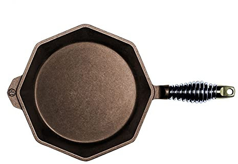 FINEX 25,4 cm en Fonte Poêle à Frire avec Couvercle 10 Skillet Seasoned