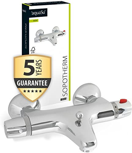'aquaSu® Thermostat Batterie Sopotherm für Wanne, 1 Stück, chrom, 78222 7