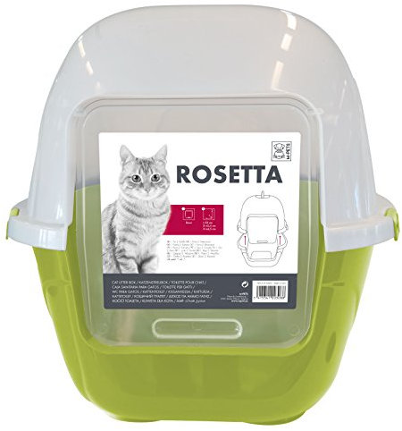 MPETS 20100003 Rosetta Toilette pour Chat Vert/Blanc