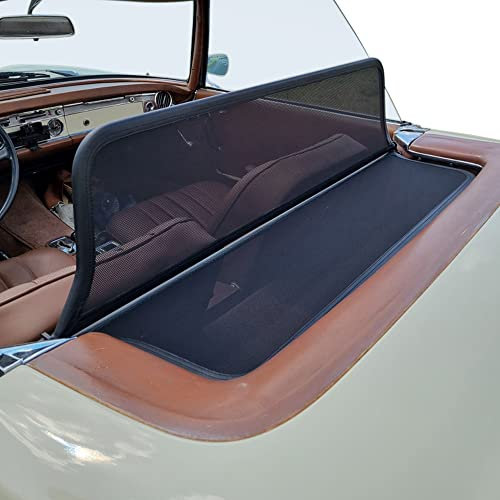 Aperta Windschott passend für Mercedes-Benz SL-Klasse (1963-1971) W113 - Ohne Bohren - 100% Passgenau OEM Qualität Schwarz Windstop Windabweiser