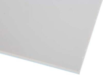 RS PRO Polymethyl-Methacrylat (PMMA) Kunststoffplatte, Weiß, 5 mm x 300mm x 500 mm / 1.41 g/cm³ bis 70 °C, Packung a 3 Stück
