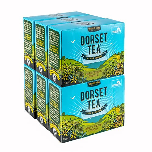 Dorset Tea Sunshine Blend 480 Tea Bags (6 Boxes of 80 Tea Bags)