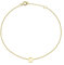 CARISSIMA Damen-Armband Petite Buchstabe 'D' 9kt verstellbar 15-18cm