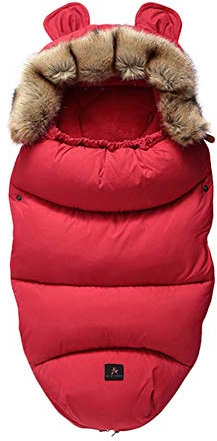 Gorger Fußsäcke für Kinderwagen Universal Winter Warm Wasserdicht Winddicht Waschbar Baby Schlafsäcke für Kinderwagen, Autositz, Sportwagen, Buggy, Babyschale (Rot)
