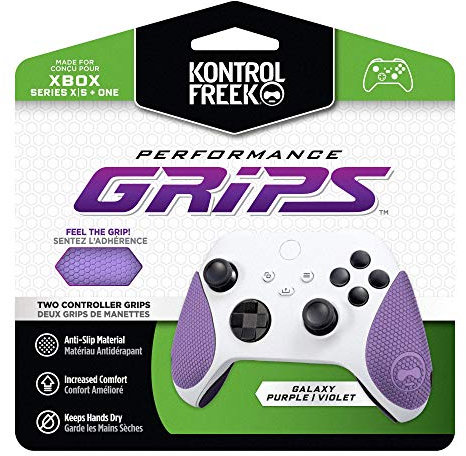 KontrolFreek Performance Grips | Performance-Griffe für Xbox One und Xbox-Series X Controller | Galaxy Lila