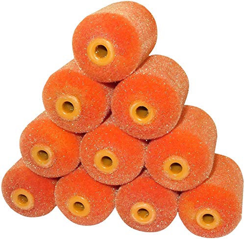 AERZETIX - C46214 - Lot de 10 Rouleaux manchons de peinture - 50mm/Ø35mm/Ø6mm - Décoration murale plafond porte - en mousse classique