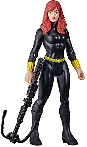 Marvel Hasbro Legends Series 9,5 cm große Retro 375 Collection Black Widow Action-Figur, 1 Accessoire