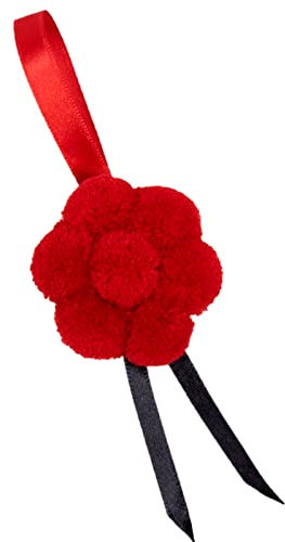 Goldschmidt Bollenhut rot Deko | Schwarzwald zum Hängen | Schwarzwalddeko Souvenir Schwarzwaldhut (5cm)