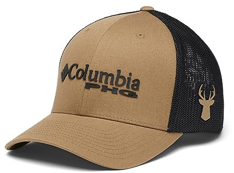 Columbia Unisex-Erwachsene PHG Logo Mesh Ball Cap, Flachs, Schwarz, X-Large