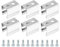 sourcing map 50 Stück Lichtschlauch-Montageclips Wandkanal-Montagehalter-Zubehör LED-Lichtstreifen Montagehalterung für 4,8 mm bis 6 mm wsserdichter LED-Lichtstreifen, Edelstahl