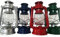 Petroleum Sturmlampe 4 verschiedene Farben 28 cm inkl. 1x Docht Sturmlaterne Laterne Lampe Camping (Silber)