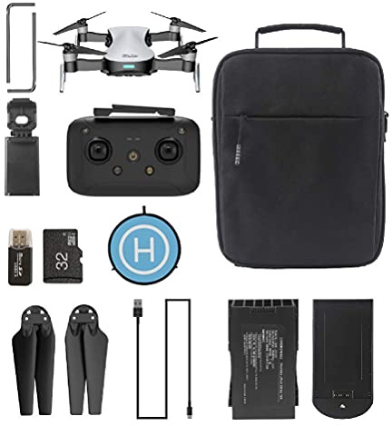 GPS-Drohne mit Kamera, 4 K, Live-Video, Drohne mit Kamera, 110 °, verstellbar, Weitwinkel, Höhenkamera, 3000 m Reichweite mit 3-Achsen, selbststabilisierendes Gimbal, Farbe: Schwarz (Schwarz)