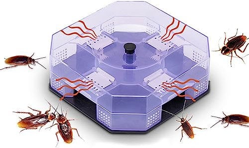 Non-Toxic Cockroach Bait Trap Catcher, Automatic Roach Bug Killer Trap Crickets Indoor Household Pest Control Tool