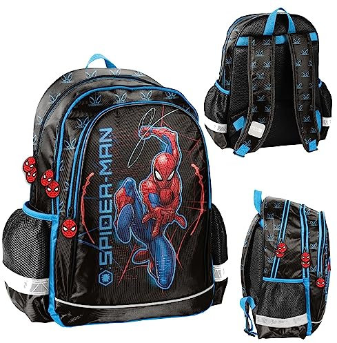 PASO Spiderman-Rucksack mit zwei Fächern