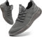 BUBUDENG Herren Schuhe Laufschuhe Sportschuhe Sneaker Turnschuhe Straßenlaufschuhe Leichtgewichts Freizeit Atmungsaktive Fitness Schuhe Grau EU 48