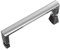 AQUABATOS Shower cubicle handle, shower door handle, glass door handle, ABS material, chrome look, arc handle, hole spacing 145 mm