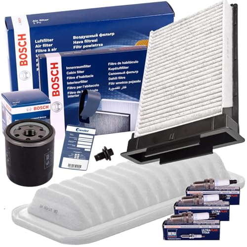 Filterset+Beru Zündkerzen | 0986452028+1987432189+1457433971+220142S+Mn+UPT5 Kompatibel mit 107 (pm_, Pn_),aygo (_B1_),Aygo Kasten/schrägheck (_B1_),C1