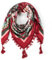 Nuofengkudu Schals Damen Umschlagtuch Retro Floral Ethno Drucken Große Platz Nacken Wärmer Schal mit Quaste Schalcape Wraps 110 * 110CM X-Farbe 47