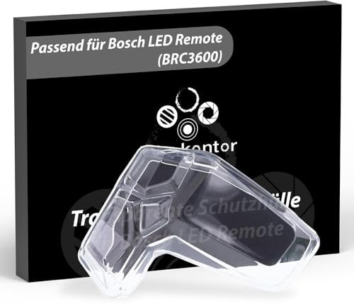 foto-kontor Protective Case Compatible with Bosch LED Remote (BRC3600) Control Unit Crystal Clear Case E-Bike Cover Screen Protector Accessories Case Protection Against Water and Dirt Transparent