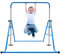 MEHOOSPVN Kinder Gymnastik Bar Mit Höhenverstellbarer Klappbarer Horizontaler Leiste Turngeräte Turnen Sport Stable Stange Gymnastikstange zu Indoor Outdoor Hause Turnreck Garten Reckanlage blau 100kg