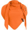KNIT FACTORY - Lola Dreieckstuch - Fein Gestrickter Damen Schal - Tuch Schal - Für Frühling und Sommer - Baumwollmix - Orange - 190x85 cm