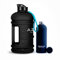 Azala® Trinkflasche 2 l + 500 ml - Thermosflasche Sport (Schwarz + Schwarz)