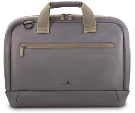 Hama Laptoptasche für Laptops 15,6“ - 16,2“ (leichte Businesstasche als Umhängetasche oder Tragetasche, Notebooktasche mit Organizer-Vorderfach und -Innenfach, wasserabweisend, gepolstert) anthrazit