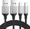 USB C Charger Cable 1m, 2 Pack 60W USB to USB C Cable, 3A USB A to USB C Fast Charger Cord USB Type C Lead For Huawei/Xiaomi/Samsung Galaxy S24 S23 S22 S21 Ultra A51 A32