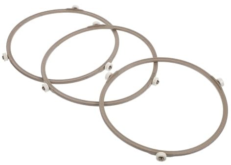 PRETYZOOM 9 Stk Mikrowellen-Plattenspieler Mikrowellen-Wendestückhalter Warmhalteplatte mikrowelle drehteller -Drehteller herd Radring für Glasplatten Plastik Weiß