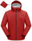 donhobo Herren Regenjacke Atmungsaktiv für Männer Wasserdicht Leicht Faltbare Regenmantel Outdoor Fahrrad Rain Windbreaker mit Kapuze (Rot, XL)