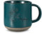 Amsgedhie Tasse à café en céramique : Tasses personnalisées - Tasses en céramique modernes - Tasses à fleurs et à nom design - Cadeaux souvenirs pour les meilleurs amis et partenaires (Bleu lac)
