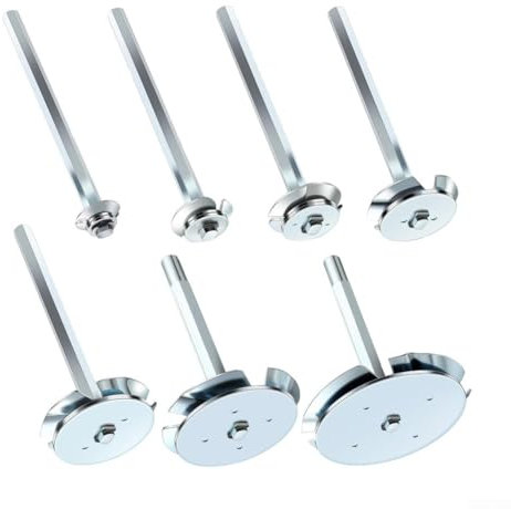 Besttoolifes 7Pcs PVC Fitting Saver, Pipe Reamer Tool, 1/2 In, 3/4 In, 1 In, 1-1/2 In, 2 In, 3 In, 4 In, Bit Socket Saver Set For ABS PVC Plumbing, Fits 1/2 Variable Speed Power Drill