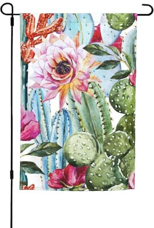 Kaktus Sukkulenten Rose Druck Garten Hof Urlaub Party Hochzeit Outdoor Decor Home Veranda Bauernhaus Saisonale Outdoor Flagge