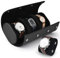 Eucomir Uhrenbox Herren, Uhrenbox 3 Uhren PU Watch Box Uhrenrolle Reisetasche Vintage Uhrenaufbewahrungsbox Uhr Aufbewahrung Uhrenbox mit Abnehmbarem Kissen,Obsidianschwarz