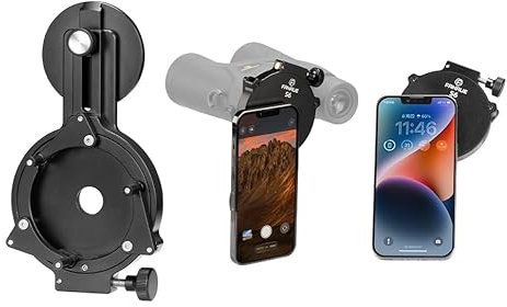 FANAUE Telescope Phone Adapter, Spotting Scope Smartphone Phone Mount for Binoculars Monocular, Magnetic Cell Phone Digiscoping Holder for iPhone Photography