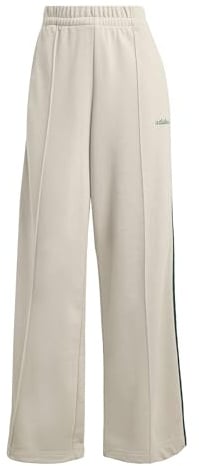 adidas Women's Seasonal Essentials Colorpop Pants with Embroidered Graphic, Wonder Alumina/Collegiate Green, L