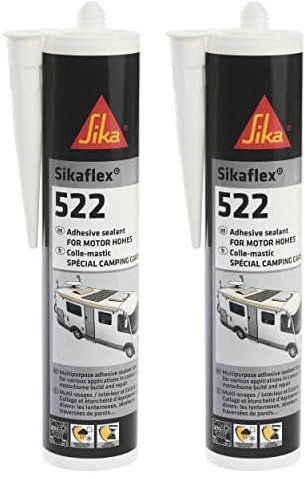 Sika – Dichtstoff – Sikaflex-522 Weiß – ideal für Fugen – innen und außen – UV-stabil und witterungsbeständig – gute Haftung -300 ml (Packung mit 2)