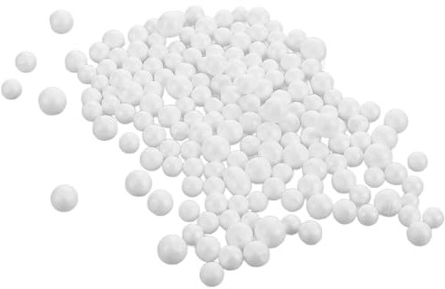 Toyvian 2 Schaumperlen Weiche Schaumstoffkugeln DIY Basteln Schaumstoffkugeln für Puppen Schaumstoffkugeln basteln Mini-Schaumkugeln Weiß