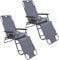 AMANKA 2er Set: 178x60 Relaxliege Garten Liegestuhl Klappbar - Gartenstuhl mit Liegefunktion - Sonnenliege Faltbar - Campingliege Leicht - Gartenliege Wetterfest Strandliege Relaxsessel Outdoor Liege